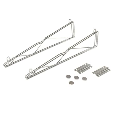 Global Industrial Fixed 14in Single Arm Shelf Bracket, PR AB14C